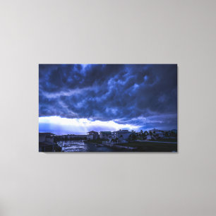 orkaanwolken boven Storm Canvas Afdruk