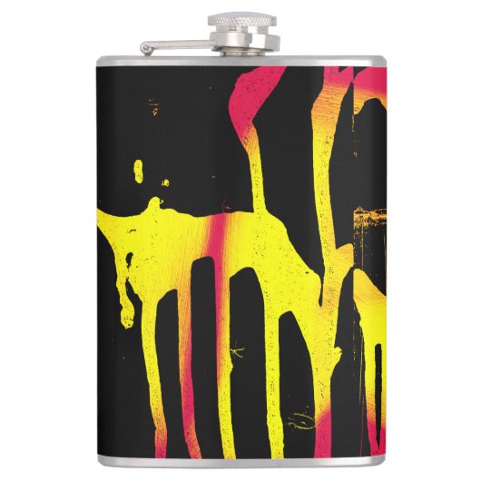 orkanen, bramen en ruggengraat heupfles (Voorkant)