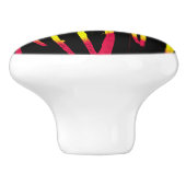 orkanen, bramen en ruggengraat keramische knop (Zijkant)