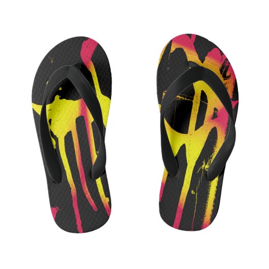 orkanen, bramen en ruggengraat kinder teenslippers (Voetbed)