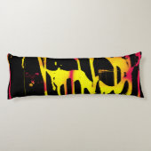 orkanen, bramen en ruggengraat lichaamskussen (Achterkant)