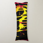 orkanen, bramen en ruggengraat lichaamskussen (Voorkant Verticaal)