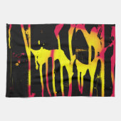 orkanen, bramen en ruggengraat theedoek (Horizontaal)