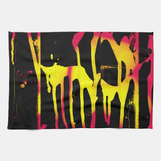 orkanen, bramen en ruggengraat theedoek (Horizontaal)