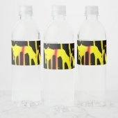 orkanen, bramen en ruggengraat waterfles etiket (Flessen)