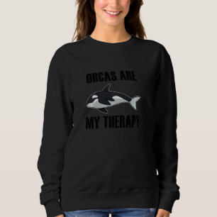 Orka's als therapie oceaan schattige walvis lange trui