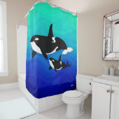 Orka's - Douchegordijn (In situ)