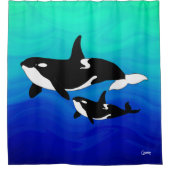 Orka's - Douchegordijn (Voorkant)