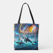Orka's in Galaxy Castle Design van Rich AMeN Gill Tote Bag (Achterkant)