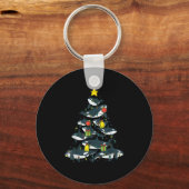 Orka's Kerstboom Kerst Orka Vrouwen Mannen B Sleutelhanger (Voorkant)