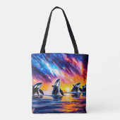 Orka's onder Galaxy Sky 02 Ontwerp door Rich AMeN Tote Bag (Achterkant)