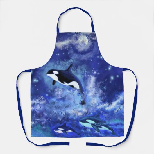 Orka's op Blue Full Moon Schort (Voorkant)