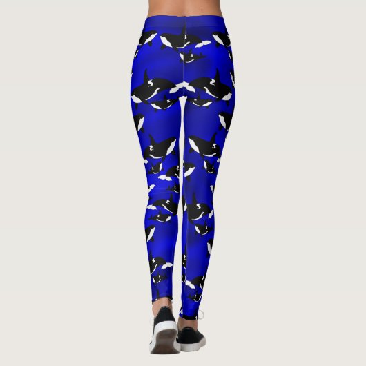 Orka's op Royal Blue - Leggings (Achterkant)