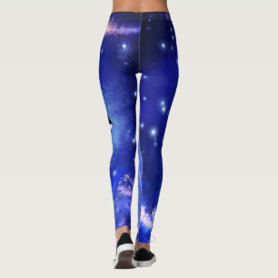 Orka's op Volle Maan Blauwe Nacht Leggings