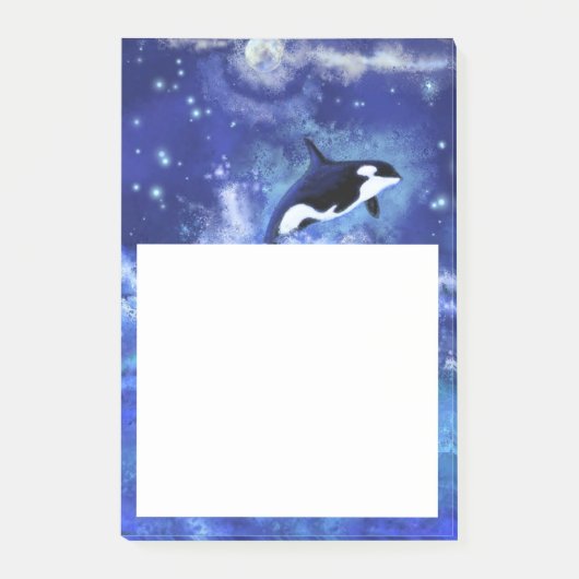 Orka's op Volle Maan - Kunst Tekening - Post-it® Notes (Voorkant)