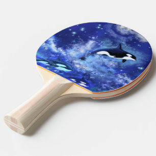 Orka's Ping Pong Paddle Volle Maan Tafeltennisbatje
