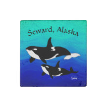 Orka's, Seward - Marmeren magneet