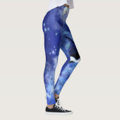 Orka's Volle Maan Nachtblauwe Leggings (Rechts)