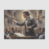 Orkest Dirigent Klassieke Muziek Decoupage Tissuepapier (Voorkant)