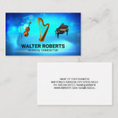 Orkest | Harp Viool Piano Visitekaartje (Voorkant / Achterkant)