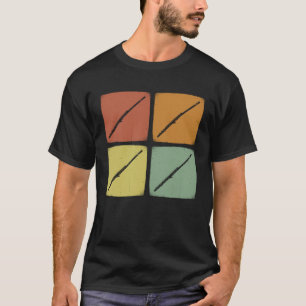 Orkest Instrument Retro Fluit Muzikant T-shirt