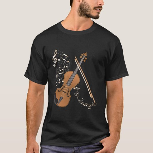 Orkest Vioolspeler Muziekinstrument Viool T-shirt (Voorkant)