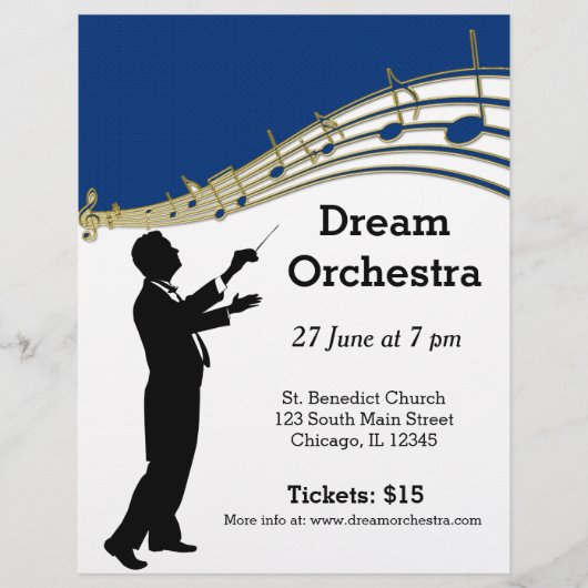 Orkestconcert Flyer (Voorkant)