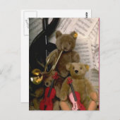 Orkestrale beren briefkaart (Voorkant / Achterkant)