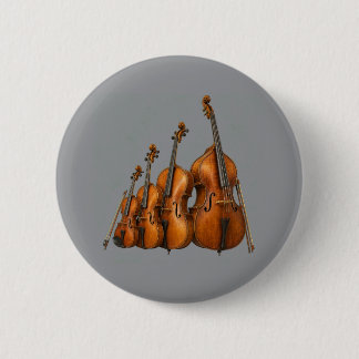 Orkestrale Elegantie: De Vioolfamilie op het Podiu Ronde Button 5,7 Cm