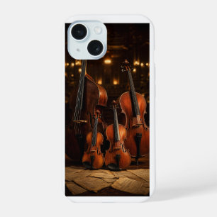 Orkestrale Elegantie: Het Viool Familie Podium Por iPhone 15 Case