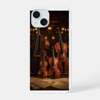 Orkestrale Elegantie: Het Viool Familie Podium Por iPhone 15 Case