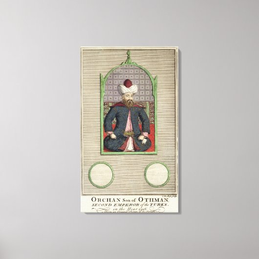 Orkhan (c.1288-c.1362) zoon van Osman, tweede keiz Canvas Afdruk (Voorkant)