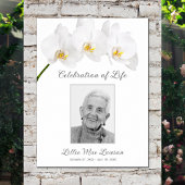 Orkidee Ter Herinnering Foto Herdenking Funeral Poster