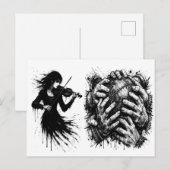 Orkney Ba Graaiende Handen Briefkaart (Voorkant / Achterkant)