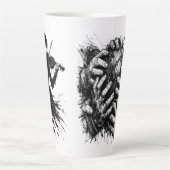 Orkney Ba Graaiende Handen Latte Mok (Voorkant)