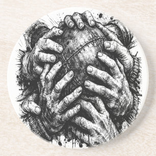 Orkney Ba T‑Shirt (Haunted‑Ink Editie) Zandsteen Onderzetter