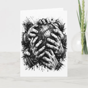 Orkney Dark Art Ink Illustratie – Grijpende handen Kaart
