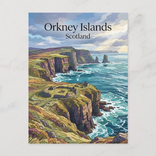 Orkney-eilanden Schotland Briefkaart (Voorkant)