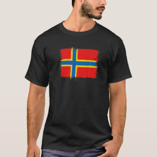 Orkney Islands Flag St Magnusu2019 Cross Orcadians T-shirt