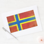 Orkney Rechthoekige Sticker (Envelop)