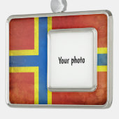 Orkney Verzilverd Omlijst Ornament (Links)