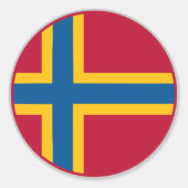 Orkney-vlag Ronde Sticker (Voorkant)