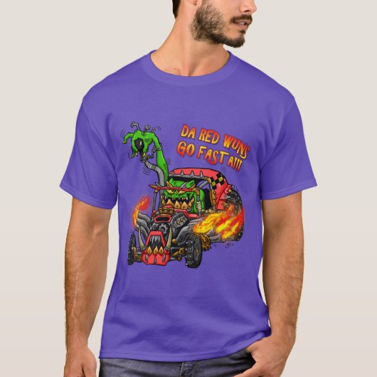 Orks DA RED WUNZ GO FASTA T-shirt (Voorkant)