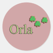 Orla aangepaste naam Stickers (Voorkant)