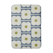 Orla Kiely Abacus Flower Lined Eyelet Wit, Blauw Badmat (Voorkant Verticaal)