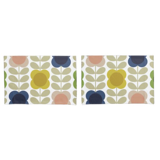 Orla Kiely , Charm Summer Flower Stem Kussensloop (Voorkant-Set)
