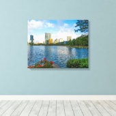 Orland Florida Lake Eola Canvas Afdruk (Insitu (Houten vloer))