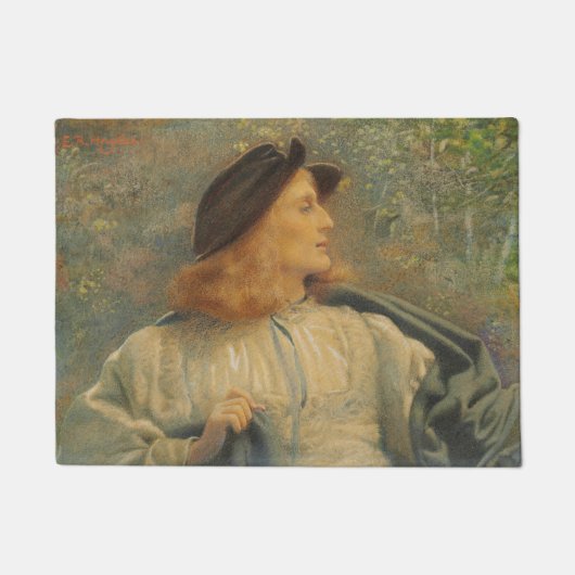 Orlando (Beauful Young Man) (door E.R. Hughes) Deurmat (Voorkant)