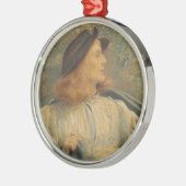 Orlando (Beauful Young Man) (door E.R. Hughes) Metalen Ornament (Links)
