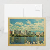 Orlando Briefkaart Florida Vintage Travel (Voorkant / Achterkant)